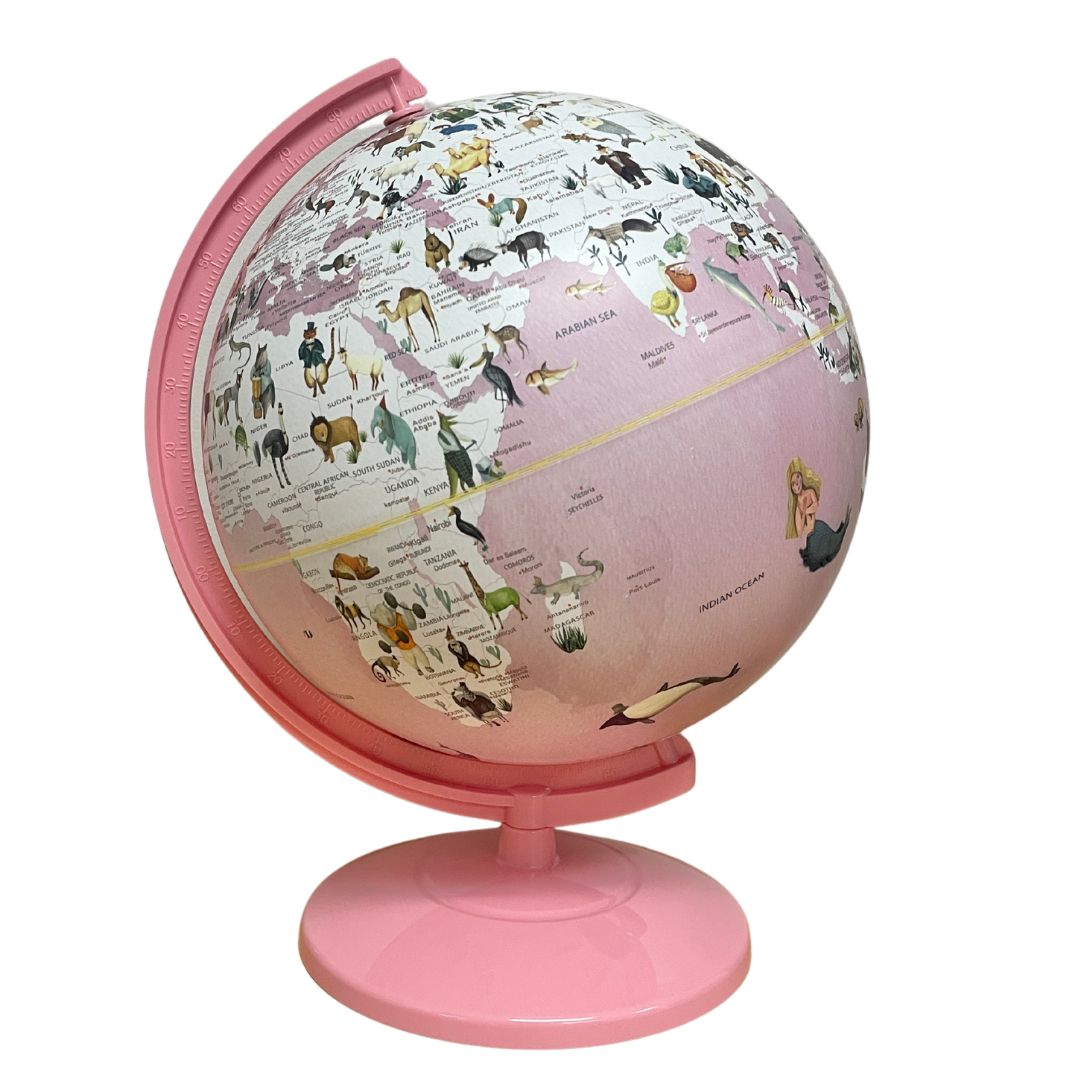 Children's Illuminated Globe Pink
