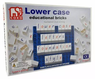 COKO Coloured Lowercase Letters Educational Bricks