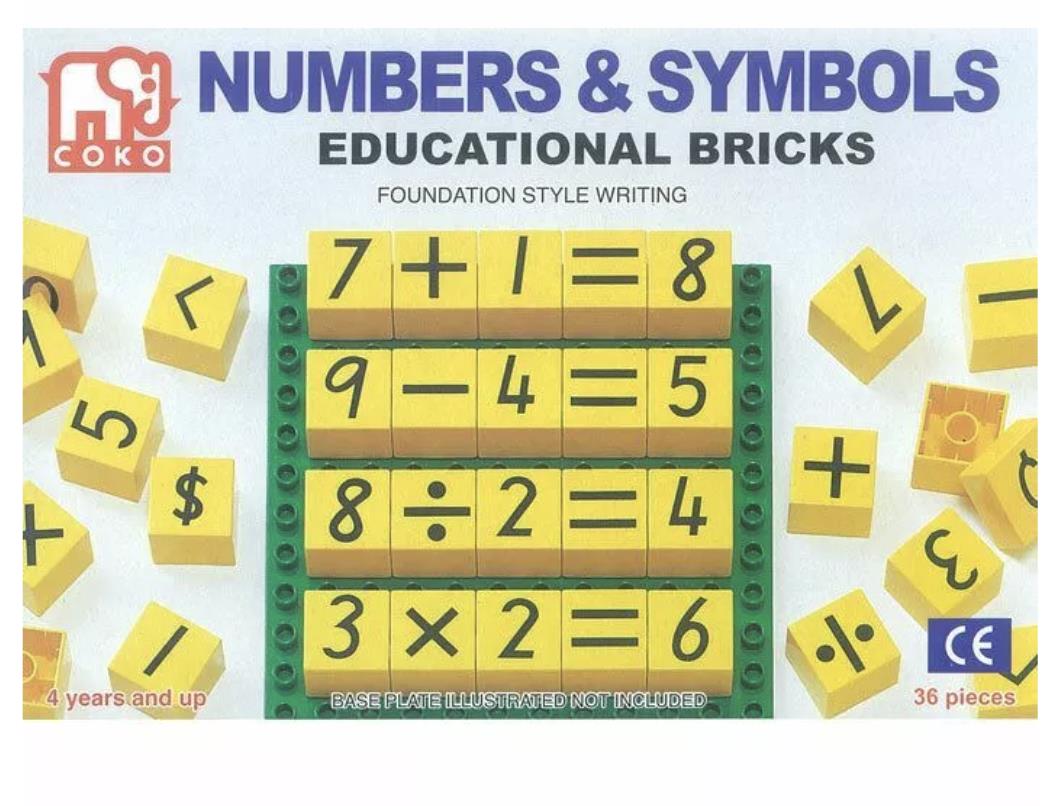 COKO Numbers & Symbols Educational Bricks