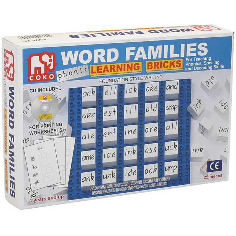 COKO Word Families Learning Bricks