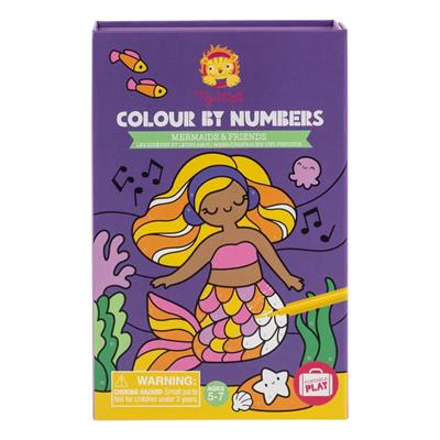 Colour By Numbers Mermaids and Friends