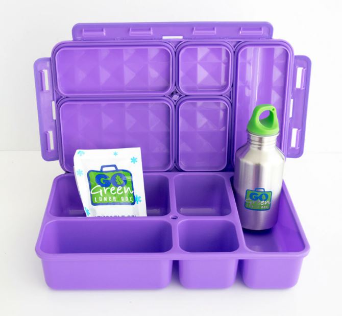 Purple Go Green Lunch Box