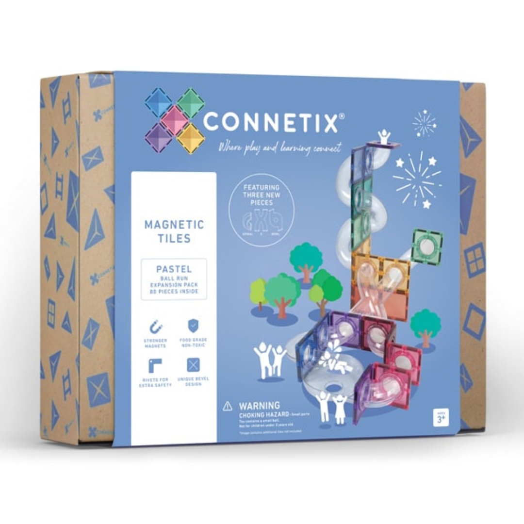 Connetix Pastel 80 pc Ball Run Expansion Pack