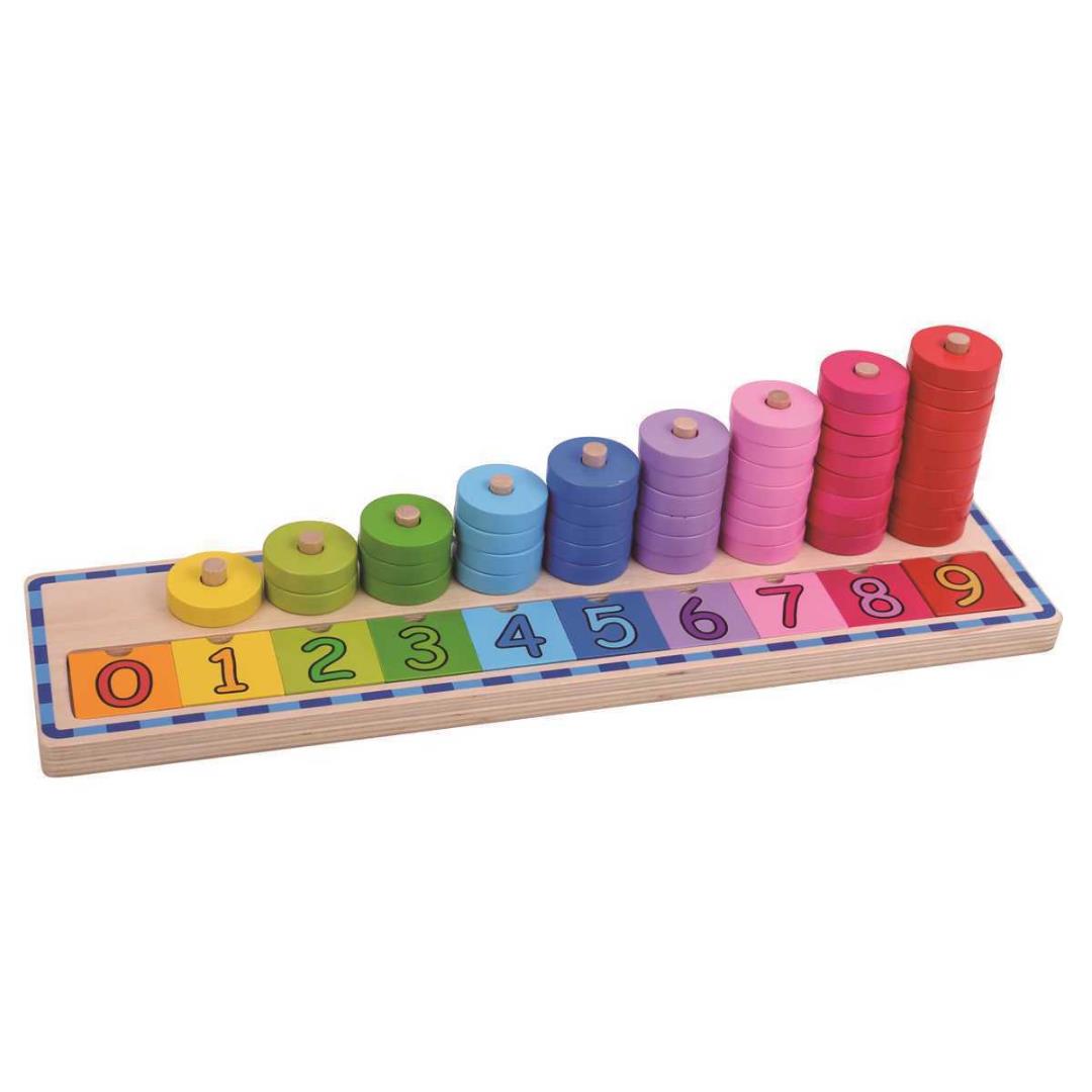 Wooden Counting Stacker - learn to count