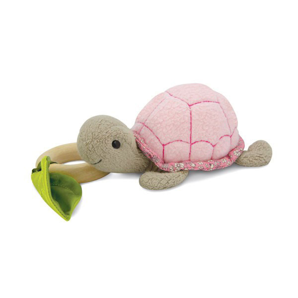 Apple Park Crawling Critter Pink Turtle