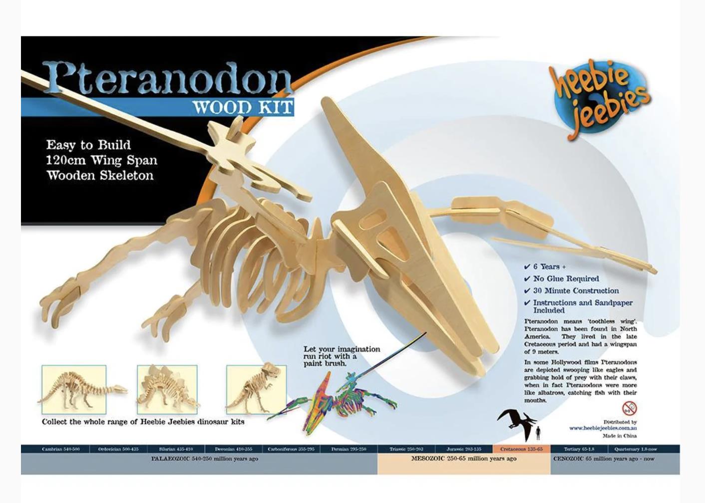Pteranodon Large Wooden Dinosaur Kit