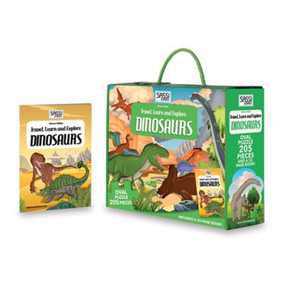 Dinosaur Puzzle 205pc and Book