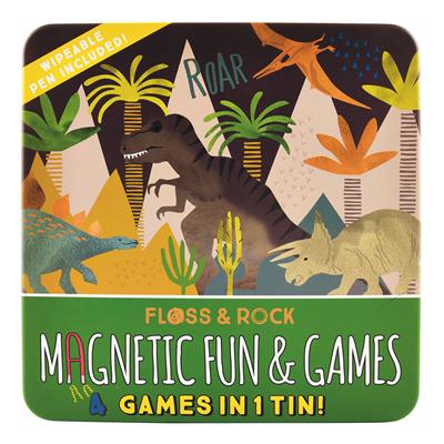 Dinosaur Tin of Magnetic Games