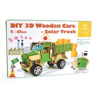 3D Wooden Solar Truck
