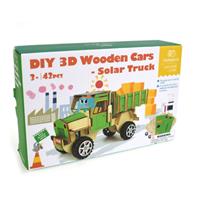 3D Wooden Solar Truck