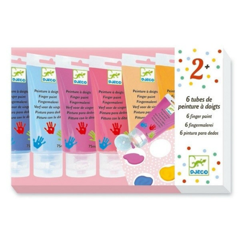 Djeco 6 Finger Paint Tubes