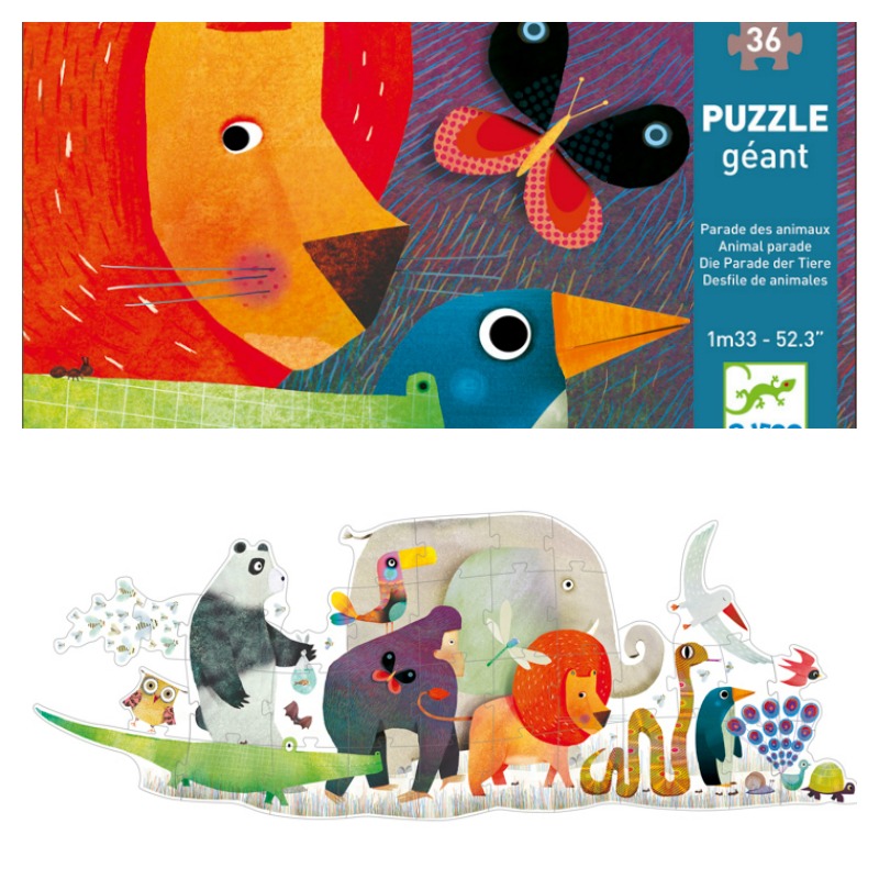 Djeco Animal Parade Giant Puzzle 36pcs | Childrens Puzzle