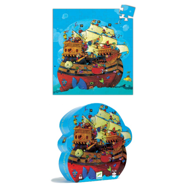 Childrens Puzzles| Djeco Barbarossa's Boat Puzzle 54pc
