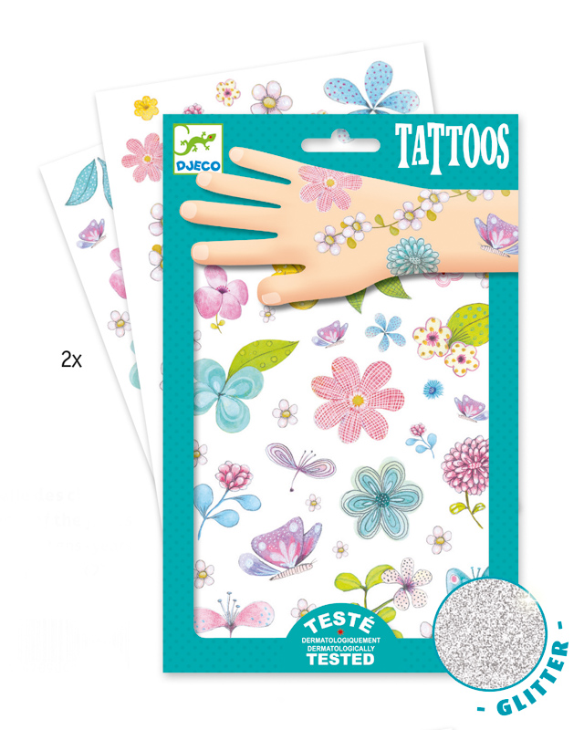Djeco Fair Flowers Of The Field Tattoos