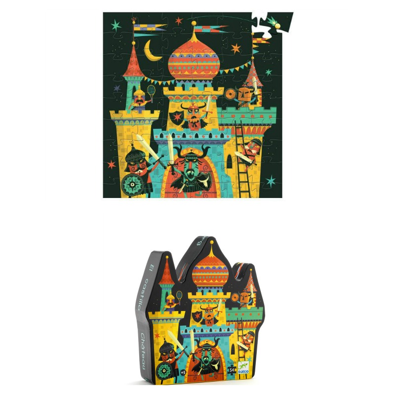 Djeco Fortified Castle Silhouette Puzzle 54pc