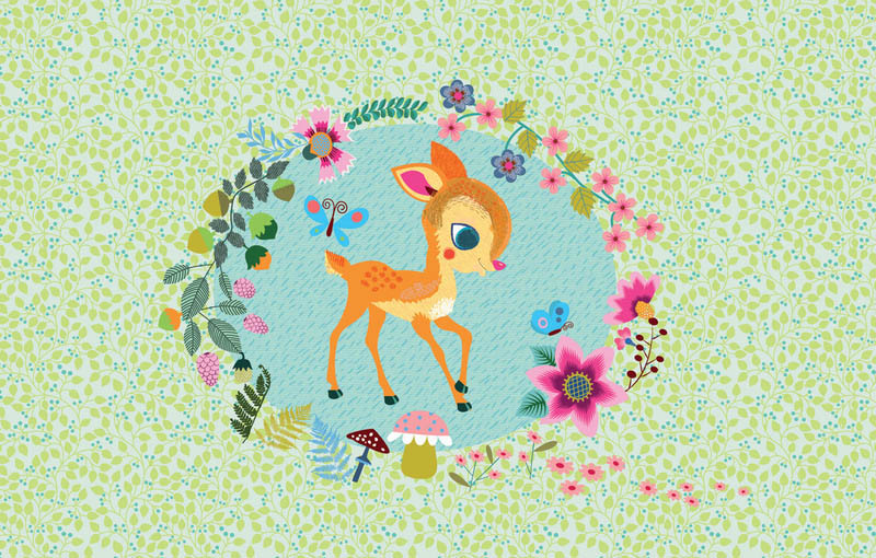 Djeco Music Box - The Fawn's Song (lid pattern)