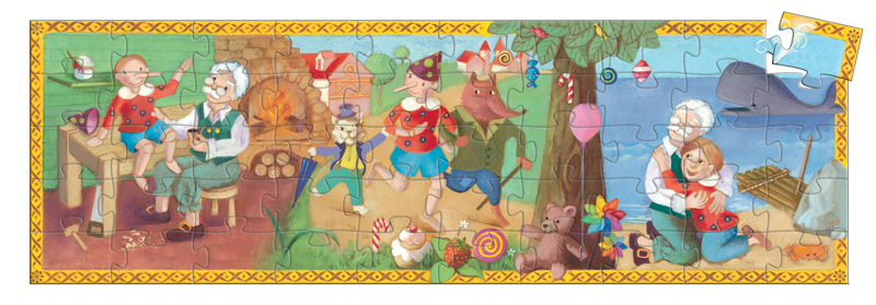 Pinocchio Silhouette Puzzle 50pc