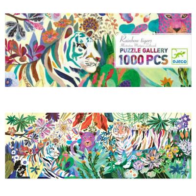 Djeco Rainbow Tigers Gallery Puzzle 1000pcs