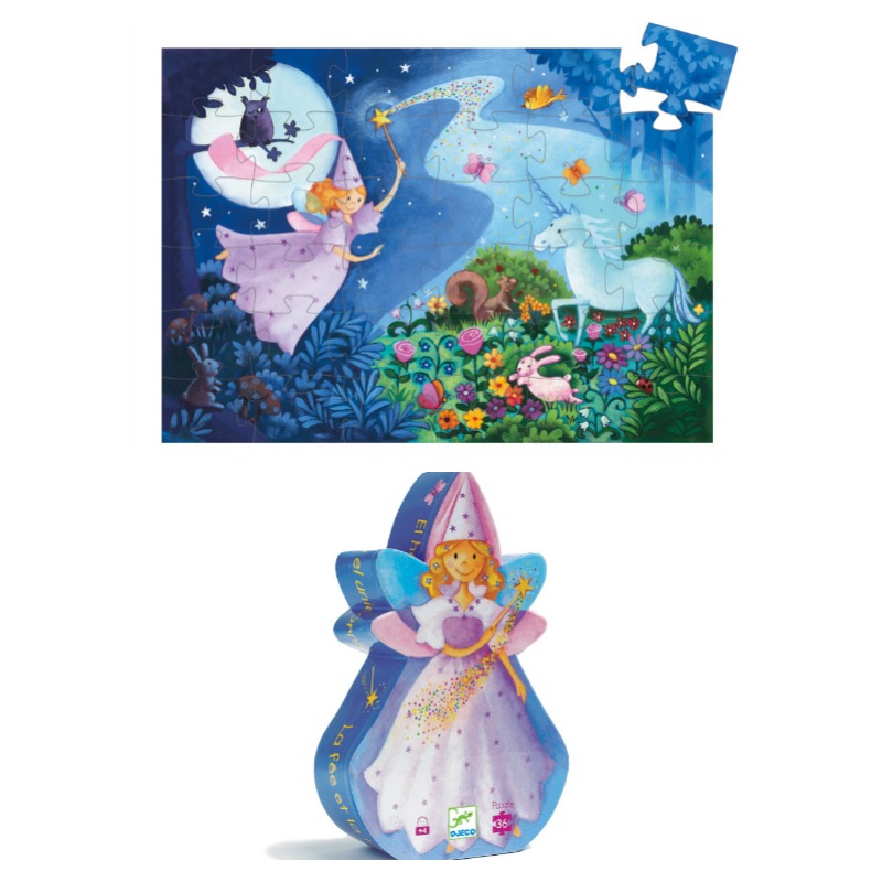 Djeco The Fairy and the Unicorn Puzzle 36pc
