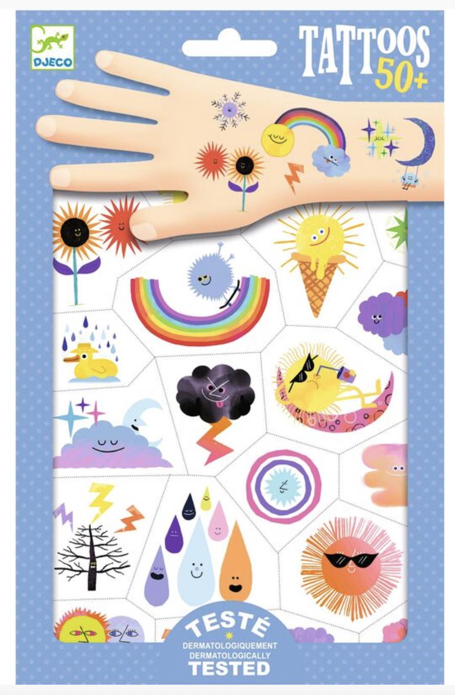 Djeco Weather Emojis Tattoos