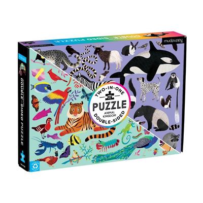 Double Sided Puzzle 100Pc Animal Kingdom