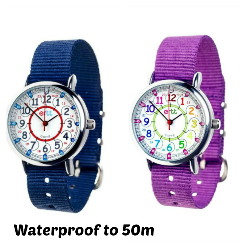 EasyRead Waterproof Time Teacher 12/24 Hour Watch