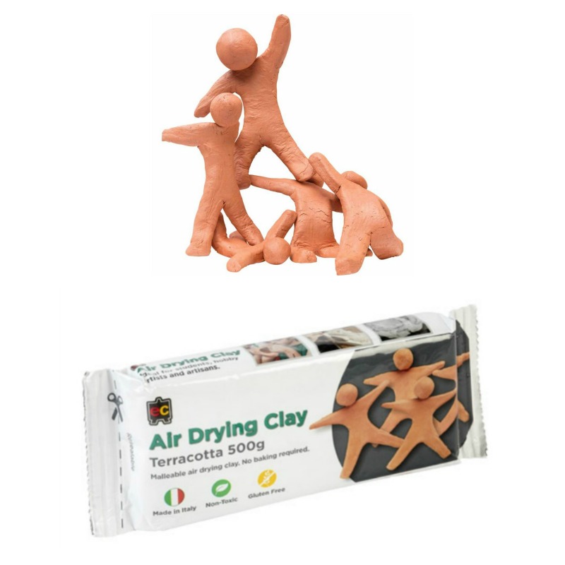 EC Air Drying Terracotta Modelling Clay 500g