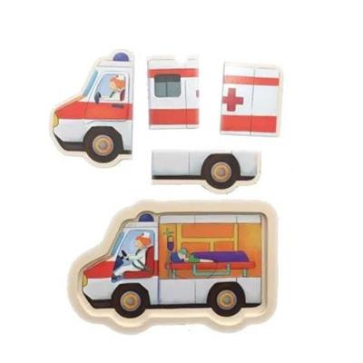 Elka Wooden Ambulance Puzzle