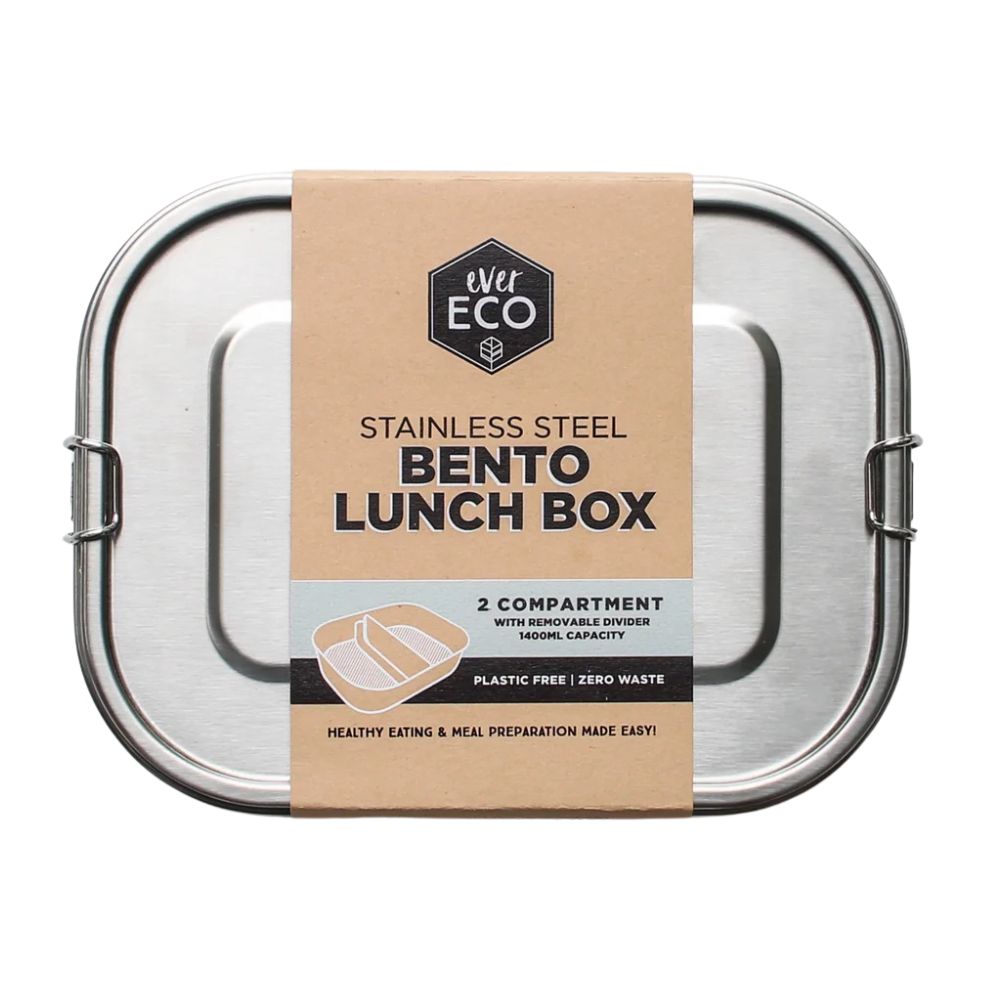 Ever Eco Stainless Steel Bento 2 Compartment Lunch Box