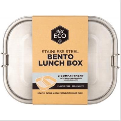 Ever Eco Stainless Steel Bento 2 Compartment Lunch Box
