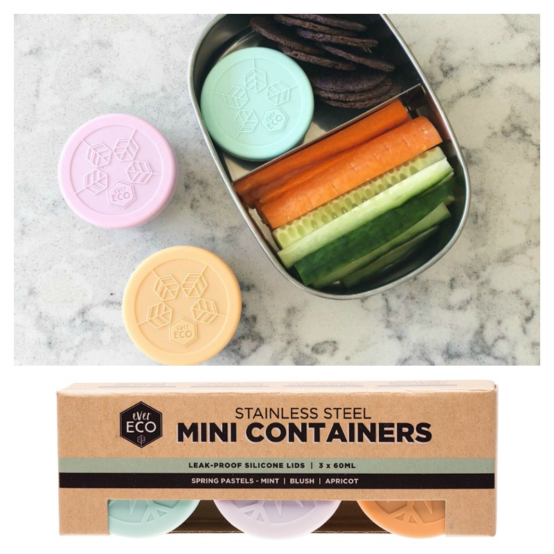 Ever Eco Stainless Steel Pastel Mini Containers