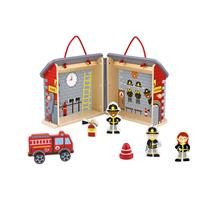 Fireman Playset with Carry Box