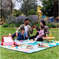 Flamingo-A-Go-Go Picnic Rug
