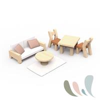 Flower Cottage Doll House with Starter Furniture Set