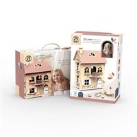Flower Cottage Doll House with Starter Furniture Set