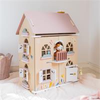 Flower Cottage Doll House with Starter Furniture Set