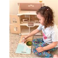 Flower Cottage Doll House with Starter Furniture Set