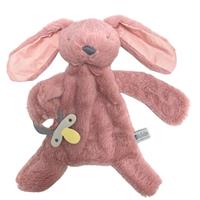 Fluffy Bunny Dummy Holder Blush Stripe