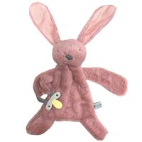 Fluffy Bunny Dummy Holder Blush Stripe