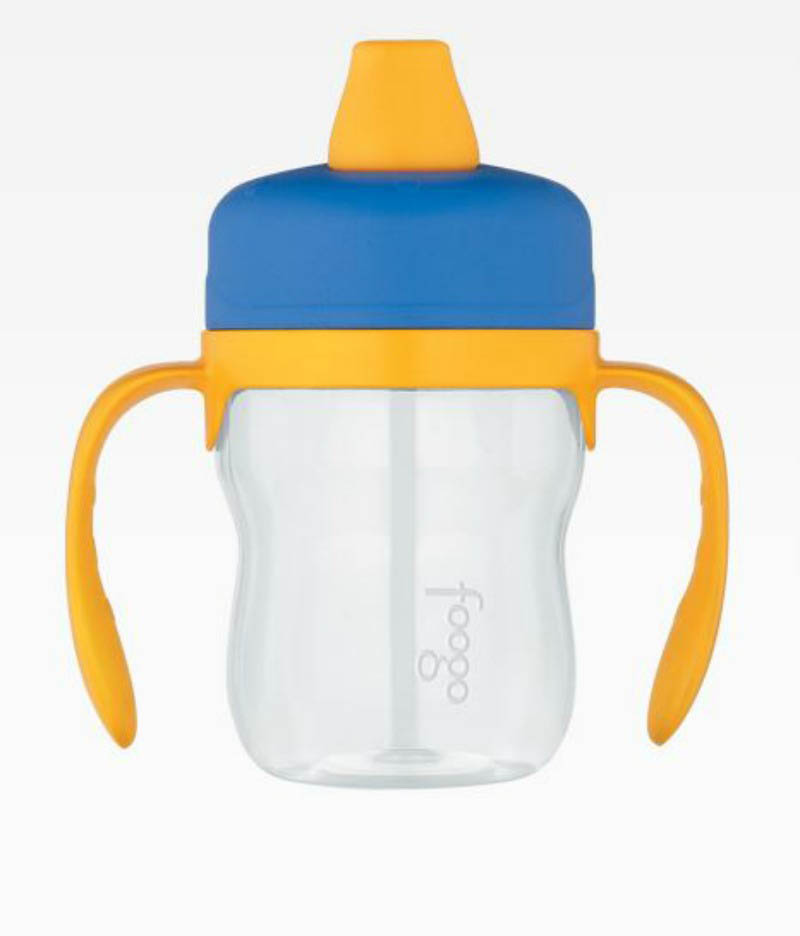 Foogo Soft Spout 235ml Sippy Cup with handles (phase 1) Blue