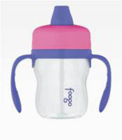 Foogo Soft Spout 235ml Sippy Cup with handles (phase 1) Pink