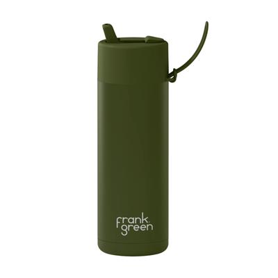 Frank Green 20oz Khaki Drink Bottle with Silicone Sipper