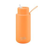 Frank Green 34oz Neon Orange Drink Bottle