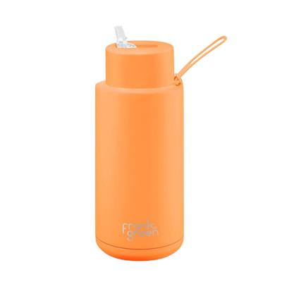 Frank Green 34oz Neon Orange Drink Bottle