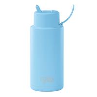 Frank Green 34oz Sky Blue Drink Bottle with Silicone Sipper