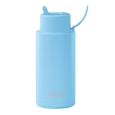 Frank Green 34oz Sky Blue Drink Bottle with Silicone Sipper