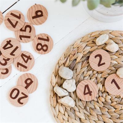 Freckled Frog Tactile Wooden Numbers Set