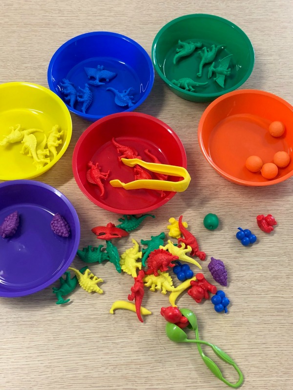 Example of possible use - Sorting ionto coloured bowls