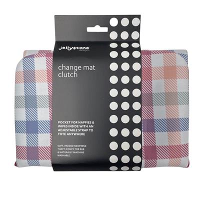 Gingham Change Mat Clutch