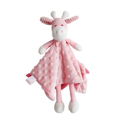 Giraffe Baby Comforter Blanket Pink